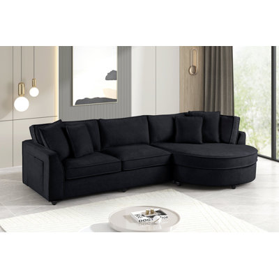 Elva Black Sectional