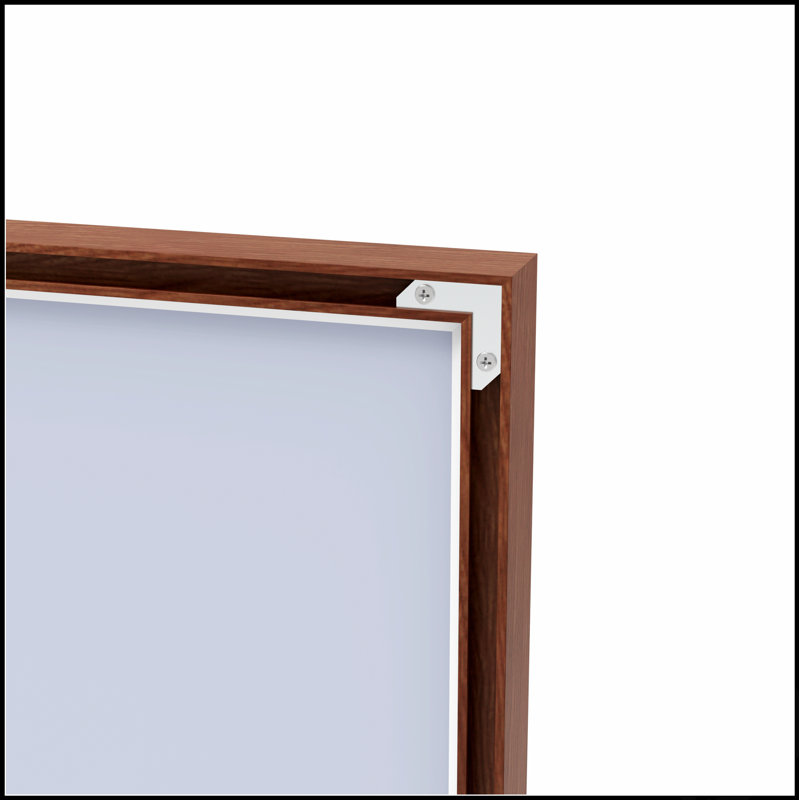 Oversized Modern Rectangle Bathroom Mirror With Walnut Frame, Large Wall-Mounted Decorative Mirror For Various Rooms