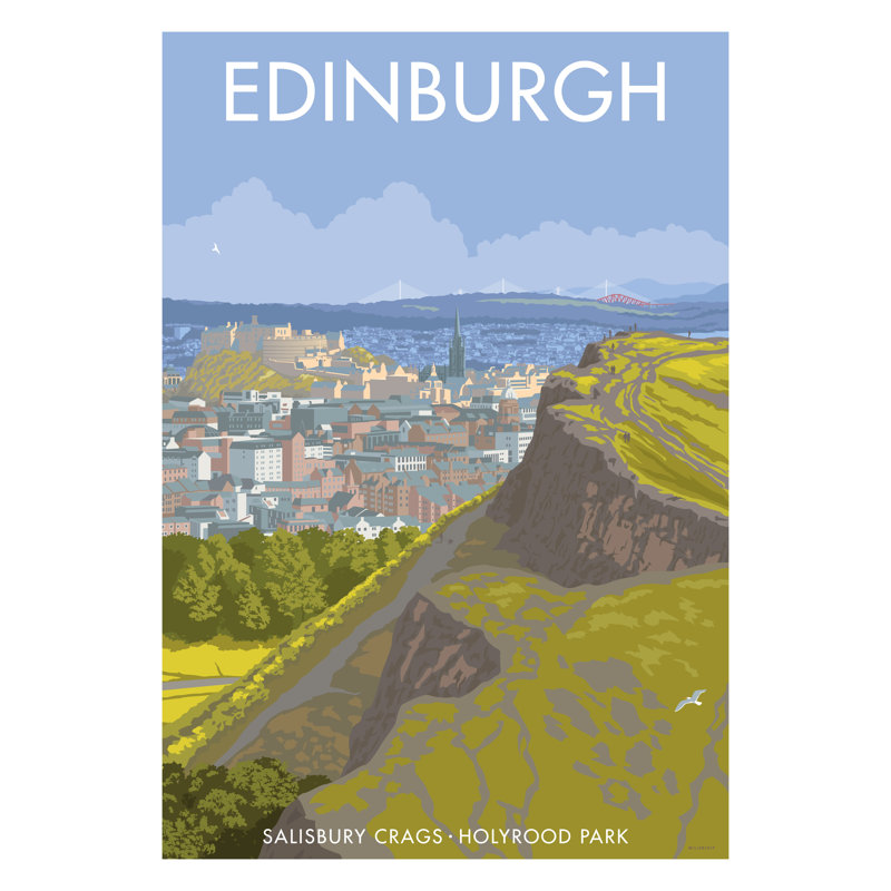 Edinburgh 3 by Stephen Millership - Print, 40 cm H x 30 cm W x 1 cm D, No Frame
