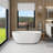 59“ Freestanding Soaking Solid Surface Bathtub