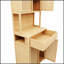 Armoire de rangement haute capacité en bambou de 72 pouces avec portes doubles, parfaite pour les salles à manger, les chambres et les espaces de vie