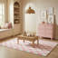 Tapis à motif de damier rose / blanc 7 pi x 10 pi (6 pi 7 po x 9 pi 6 po) Branch Jaque-1463332563