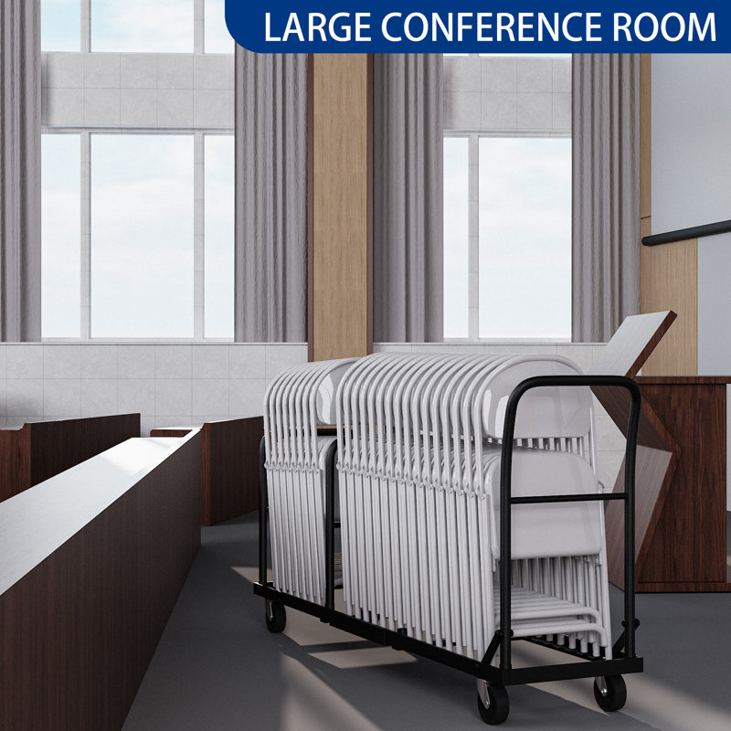 Regency Vertical Storage Folding Chair Dolly - 35 Chair Capacity