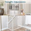 Barrière pour animaux pliable pour les escaliers, les couloirs ou les portes PETMAker Pet Bar - Blanc (escamotable)-44859693
