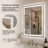 Currin 24 in. W x 36 in. H Rectangular Frameless LED Wall Bathroom Vanity Mirror-1645656395