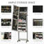 Modern Floor Standing Jewellery Cabinet, Lockable Jewellery Organizer With Full-Length Mirror