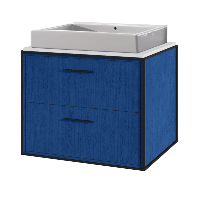 Aquaplane 22'' L Bathroom Sink, 0 Hole
