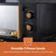 GEEPAS NordiQ 20L Microwave Oven 700W | Compact Solo Microwave with 5 Power Levels 35-Minute Timer Turntable Glass Tray | Stylish Mirrored Glass Door Easy Clean | 2 Year Warranty-120009037