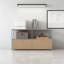 Armoire de rangement modulaire en métal avec tablettes réglables-123176088