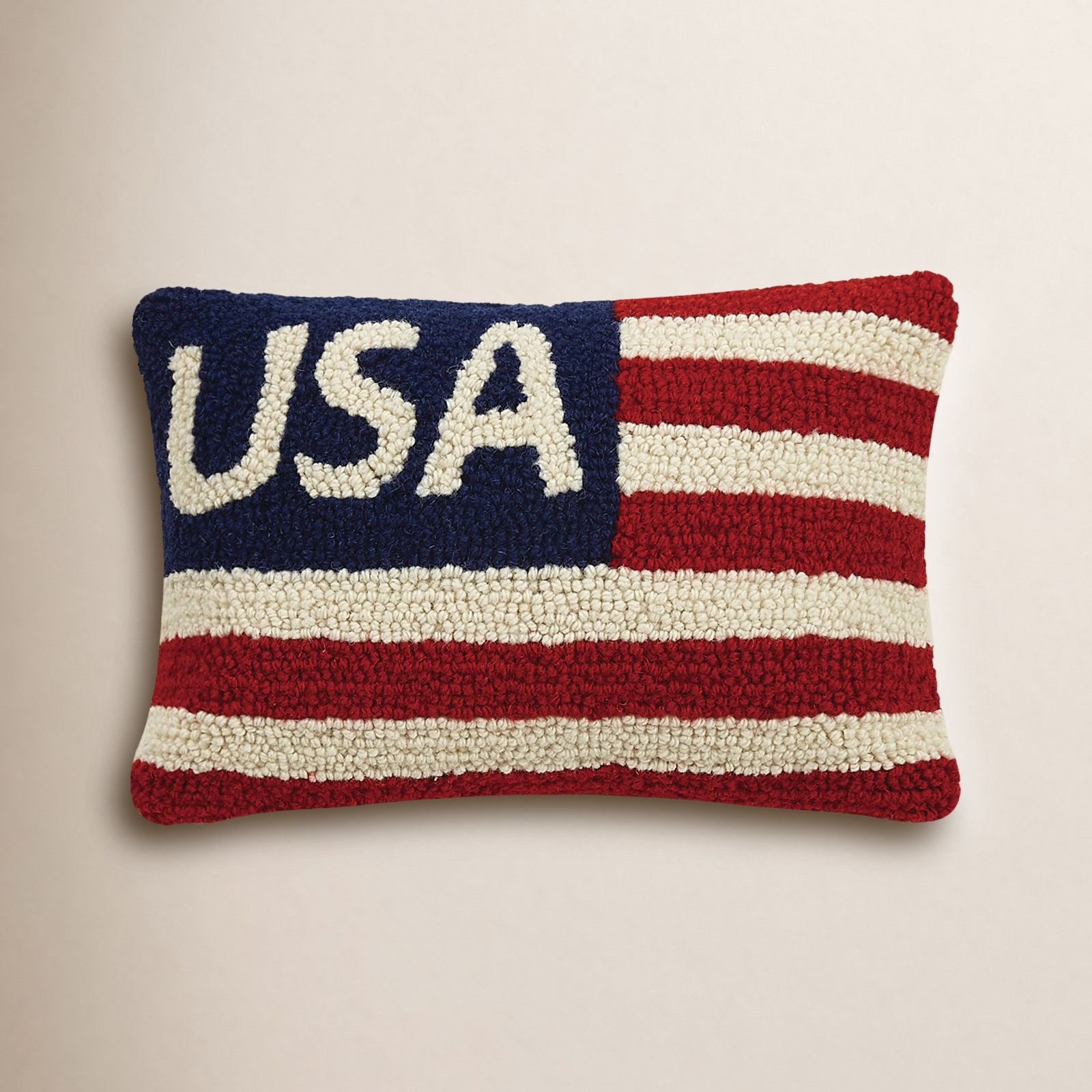 USA Striped Lumbar Throw Pillow