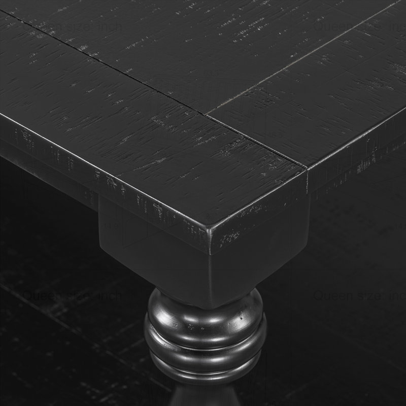 Table basse Modern Farmhouse, Noir