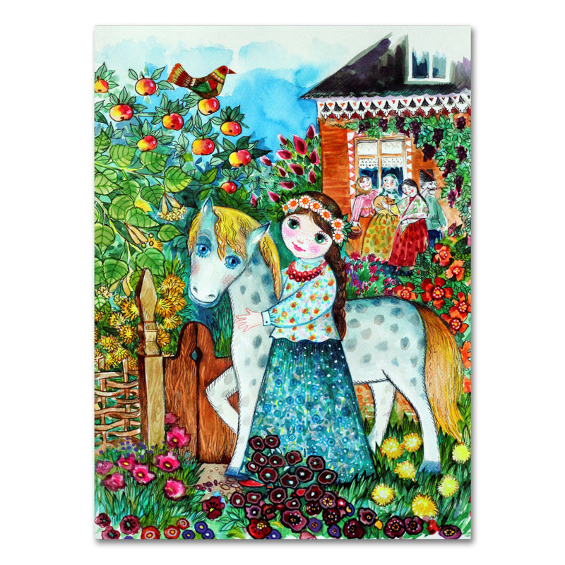 « russian summer », art sur toile, H 32 po x l 24 po