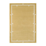 Syracuse Hand Tufted Wool Area Rug in Yellow