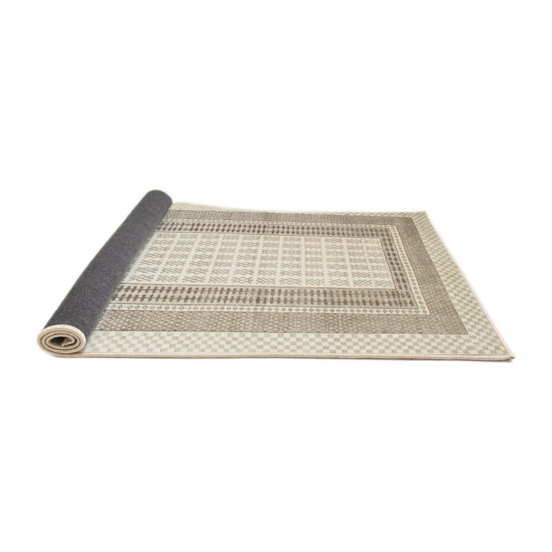 Tapis beige/gris contemporain, Rectangle 5 pi x 7 pi