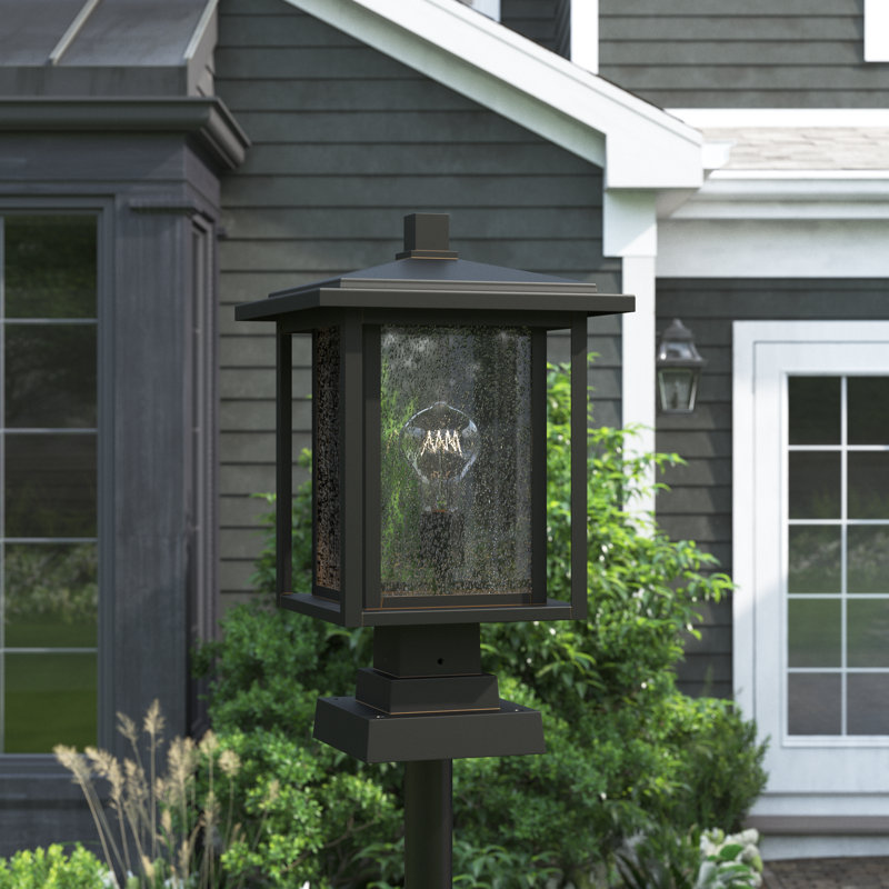 Iwan Transparent Pier Mount Light, Oil Rubbed Bronze