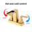 2-Handle Brass Bathroom Sink Faucet