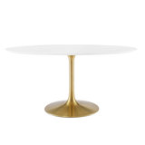 Silver Orchid Fein Oval Dining Table