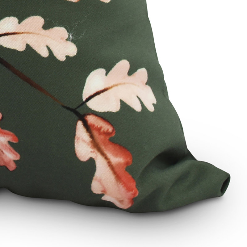Coussin moelleux Harvest, 18 po x 18 po, Vert foncé