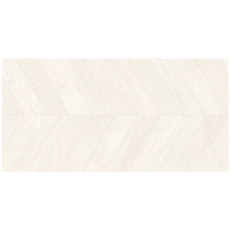 Kenridge Chevron 24X48 Matte Porcelain Tile, White