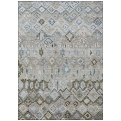 Machine Washable Indoor/Outdoor Chantille ACN2303 Casual Rug