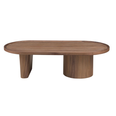 2607 Modern All-Wood Oval Top Cocktail Table