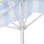 Demi-parasol de style côtier 9 pi avec frange festonnée, manivelle et inclinaison Beverly 9 pi Coastal-807307885-821560283