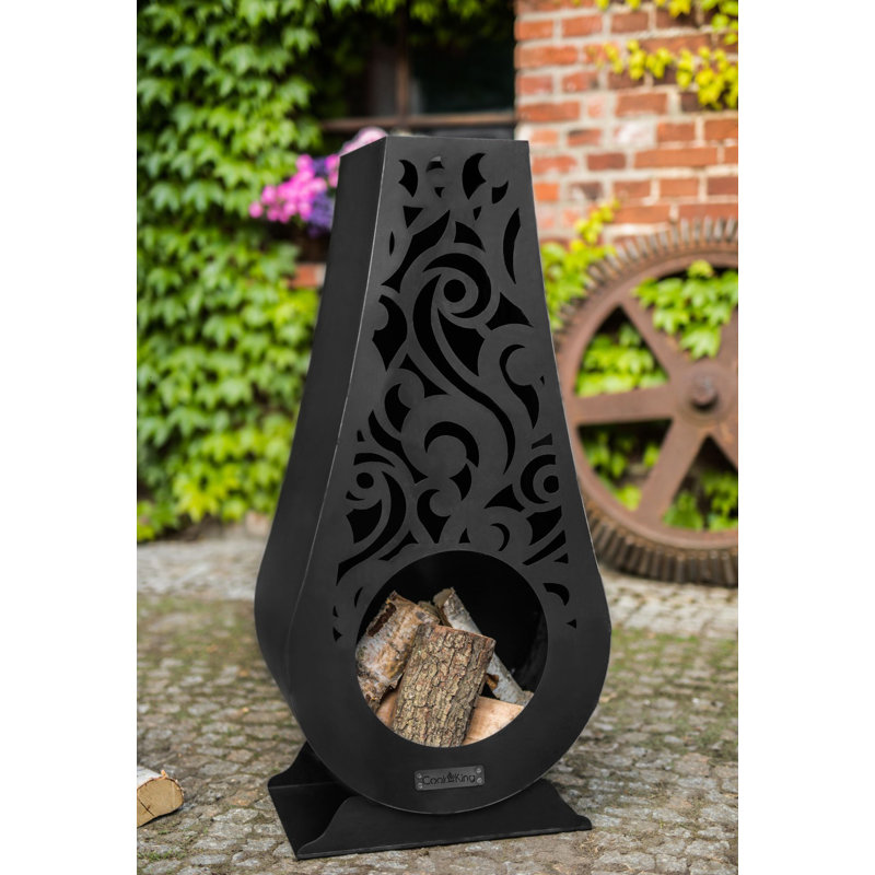Aamil Rectangle Steel Wood Burning Smokeless Chimnea