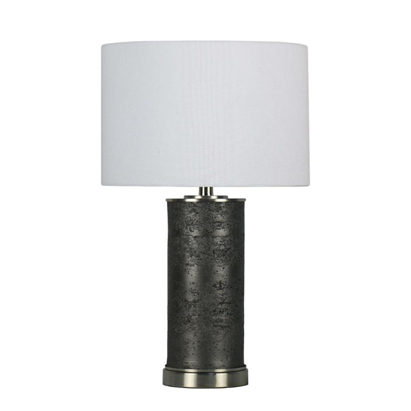 Table Lamp, Charcoal, White