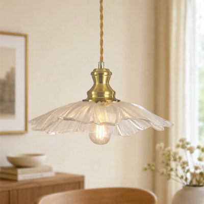 Luminaire suspendu en verre pétale 11,02 po 11 lumières pour îlot de cuisine