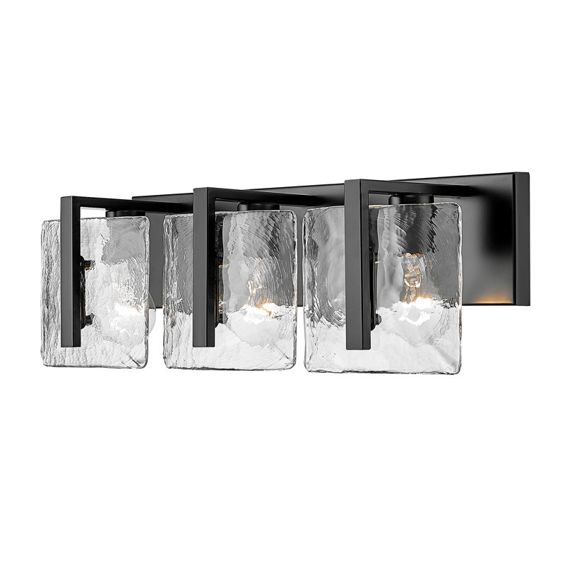 Kyersten 3-Light Dimmable Vanity Light, Black
