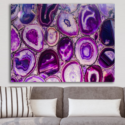 " Violet Agate Geode "