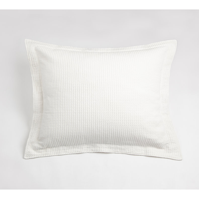 WAFF MATELASSE SHAM, IVORY, KING , Euro