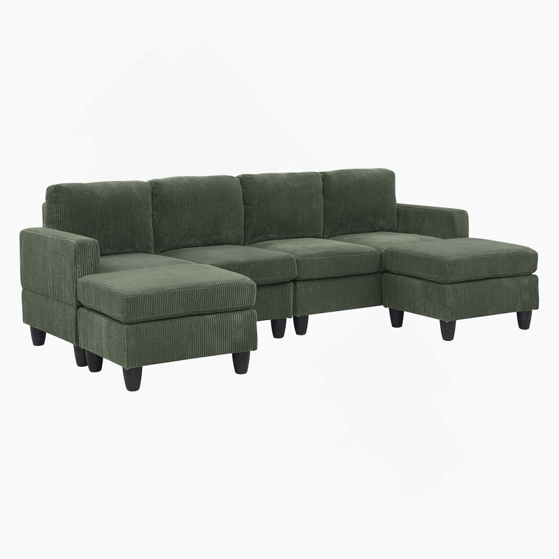 Modular Sectional Sofa With Ottoman