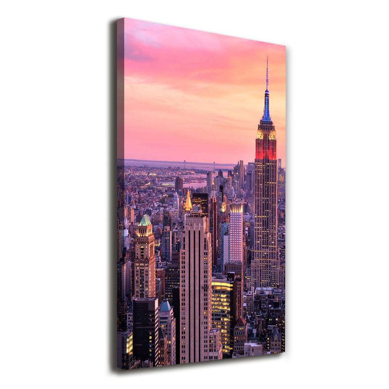 New York West - Wrapped Canvas Print
