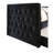 Black Padded Daybed With Trundle, Transitional Style, Flannelette Upholstery, Button , Design, Nailhead Trim, Slat Kit - Fashion,-1529098814