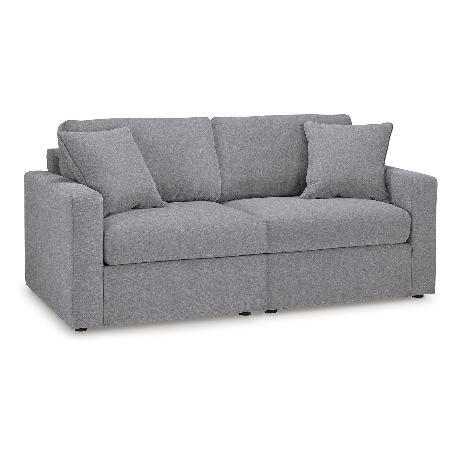 76" Modular Loveseat, Gray