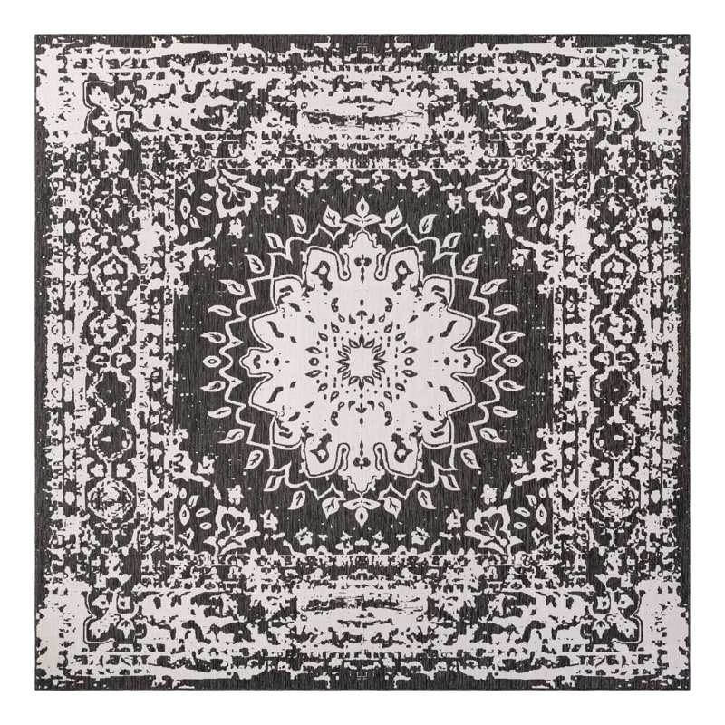 Tapis intérieur / extérieur Ornate Lamotte, Carré 13 pi 1 po