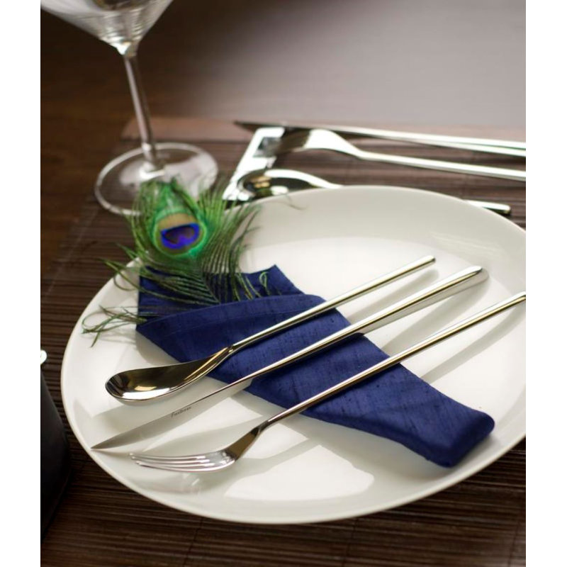 Dragonfly 5 Piece Stainless Steel Flatware Set, Service for 1