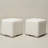 18.5" Wide Modern Square Boucle Upholstered Ottoman Set of 2-2132359220