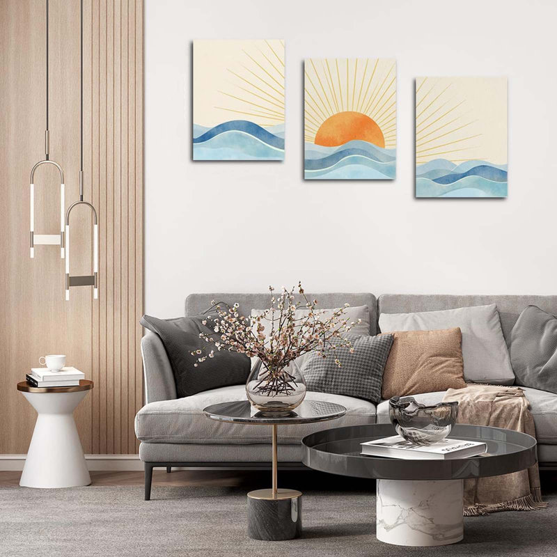 3 Piece Wrapped Canvas Wall Art