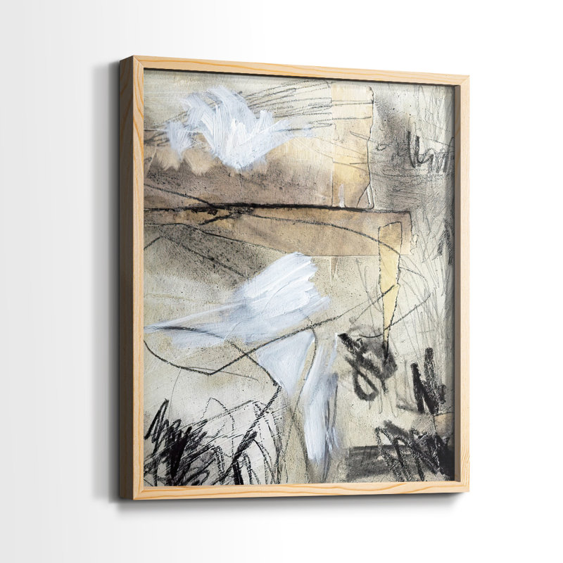 MaskedNotesI Framed Print - Solid Wood, 15" H x 12" W