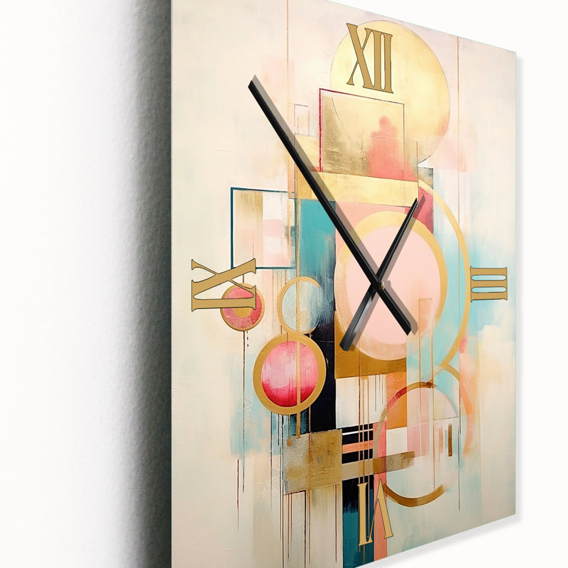 Horloge murale pastel Grace, H 32 po x l 24 po x P 1 po