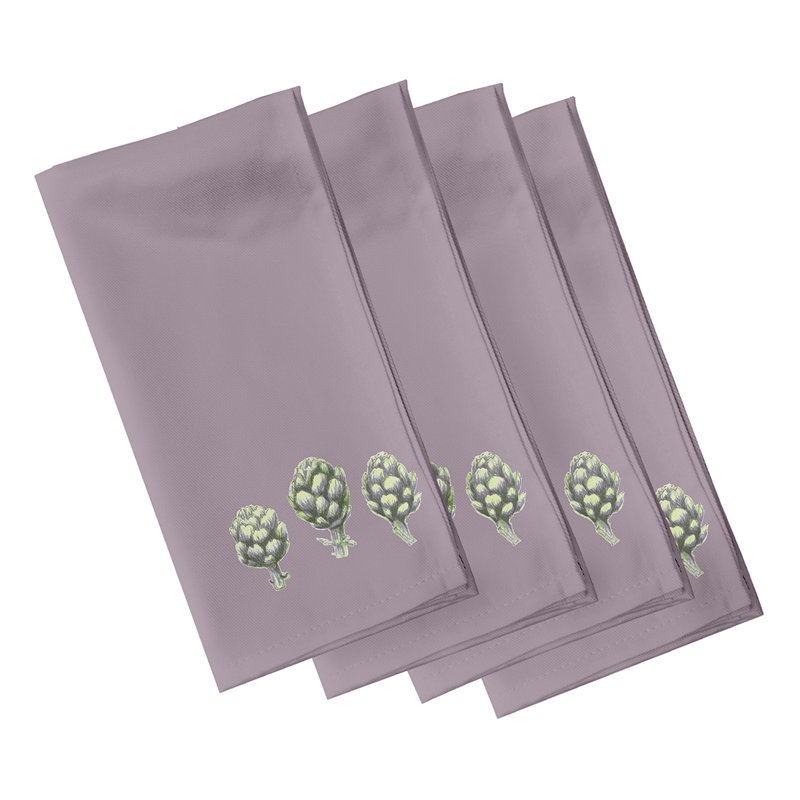Ensemble de serviettes 4 pièces Jayapura Artichaut, Mauve clair