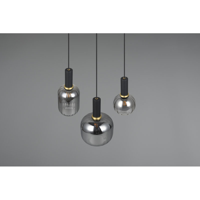 Aiyet pendant light, Transparent, Black