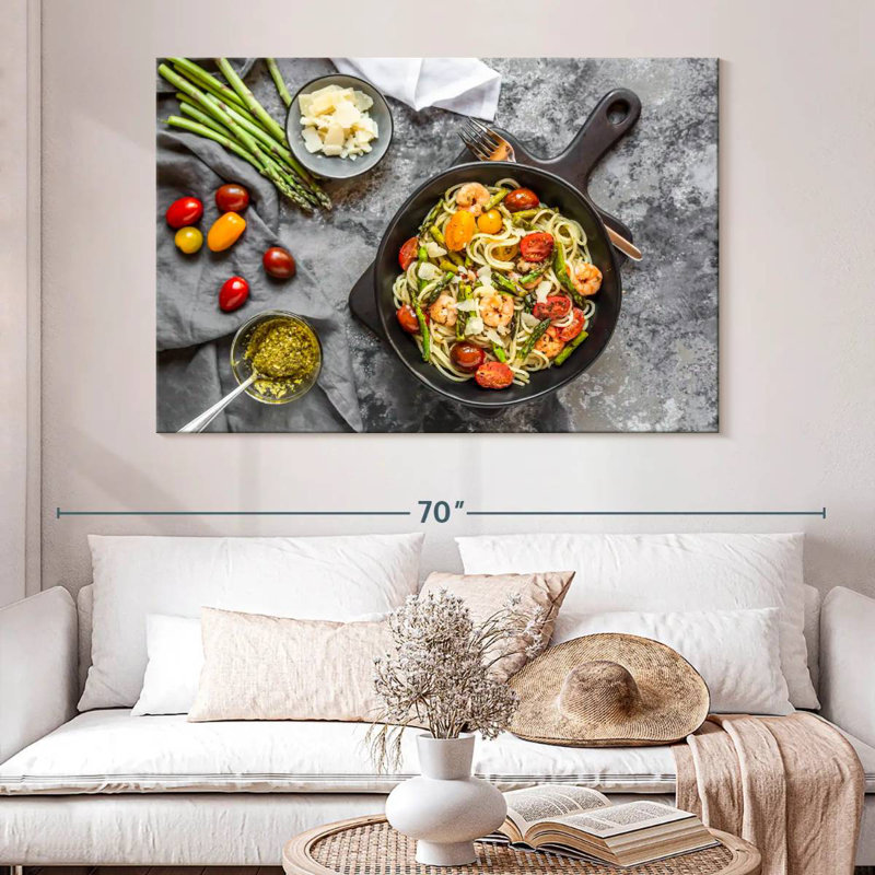 Yarlin Seafood Spaghetti, 34" H x 51" W