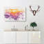 Sunrise over Bali Watercolour - Wrapped Canvas-56660667