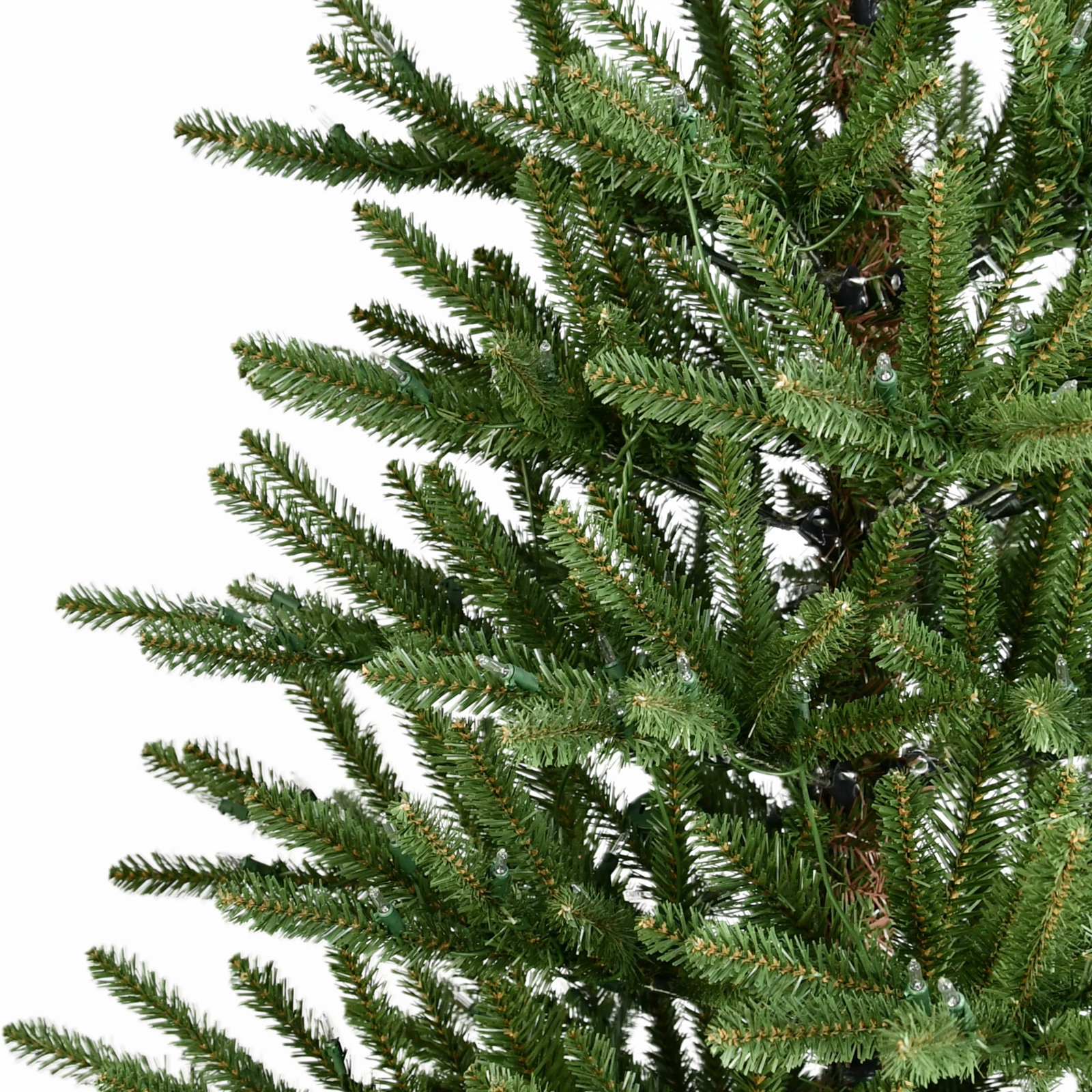 Lighted Artificial Spruce Christmas Tree, 7.5 Ft