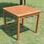 Extli Square Wood Outdoor Dining Table , 80cm cm W 80cm cm D