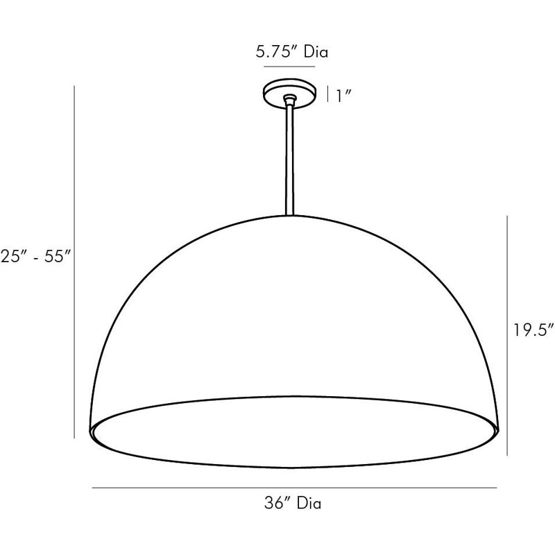 Pascal 1 - Light Pendant, Black
