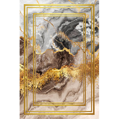 Premium Woven Area Rug, 5.9 x 9.2 Feet | 100% Polyester, 650 g/m² | Antibacterial, Non-Slip PVC Dot Underside, 0.3 in Pile Height | Machine Washable, 3D Digital Printing | Perfect for Living Room & Bedroom Decor